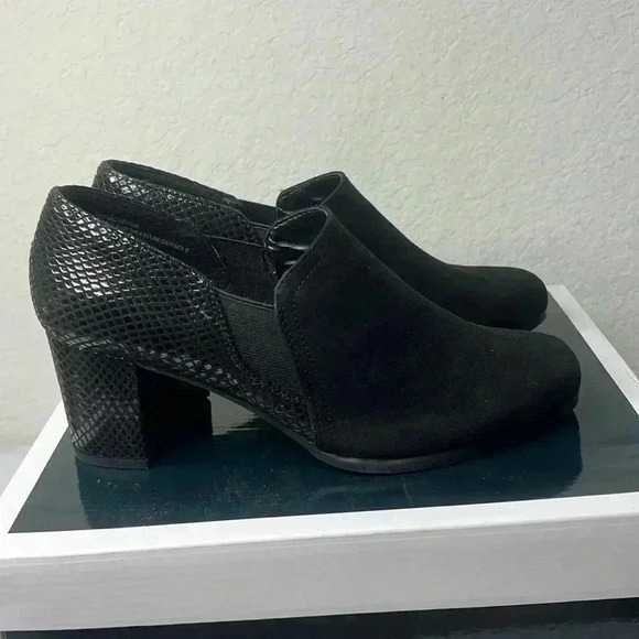 Karen Scott Womens Tillen Stretch Dressy Loafer Heels Shoes 8 M - Picture 5 of 14